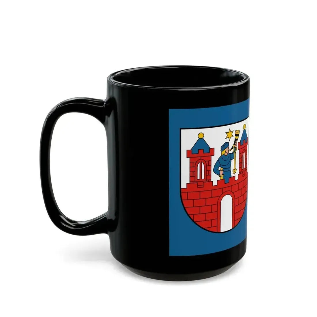 Flag of Kalisz Poland - Black Coffee Mug - Go Mug Yourself