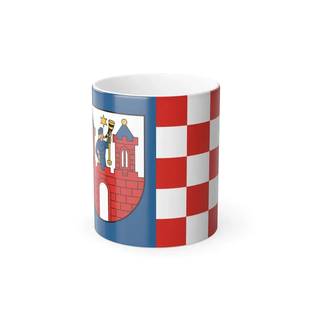 Flag of Kalisz Poland - Color Changing Coffee Mug 11oz - Go Mug Yourself