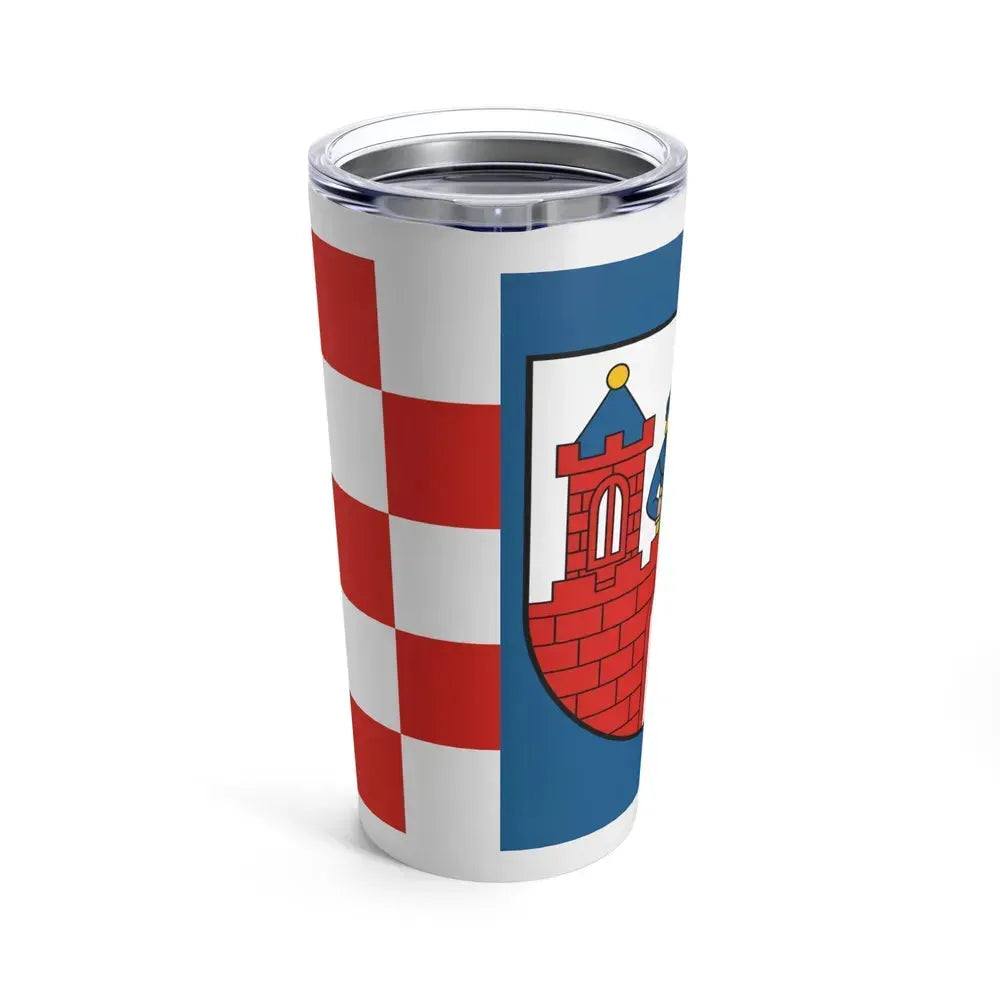 Flag of Kalisz Poland - Tumbler 20oz - Go Mug Yourself