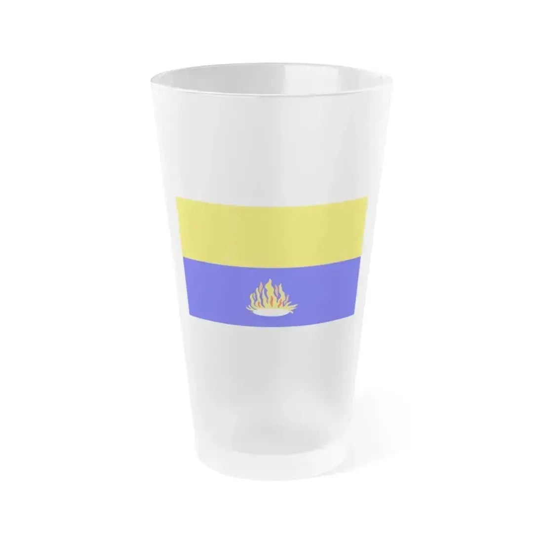 Flag of Kalkara 1993 to 2009 Malta - Frosted Pint Glass 16oz 16oz Frosted - Go Mug Yourself
