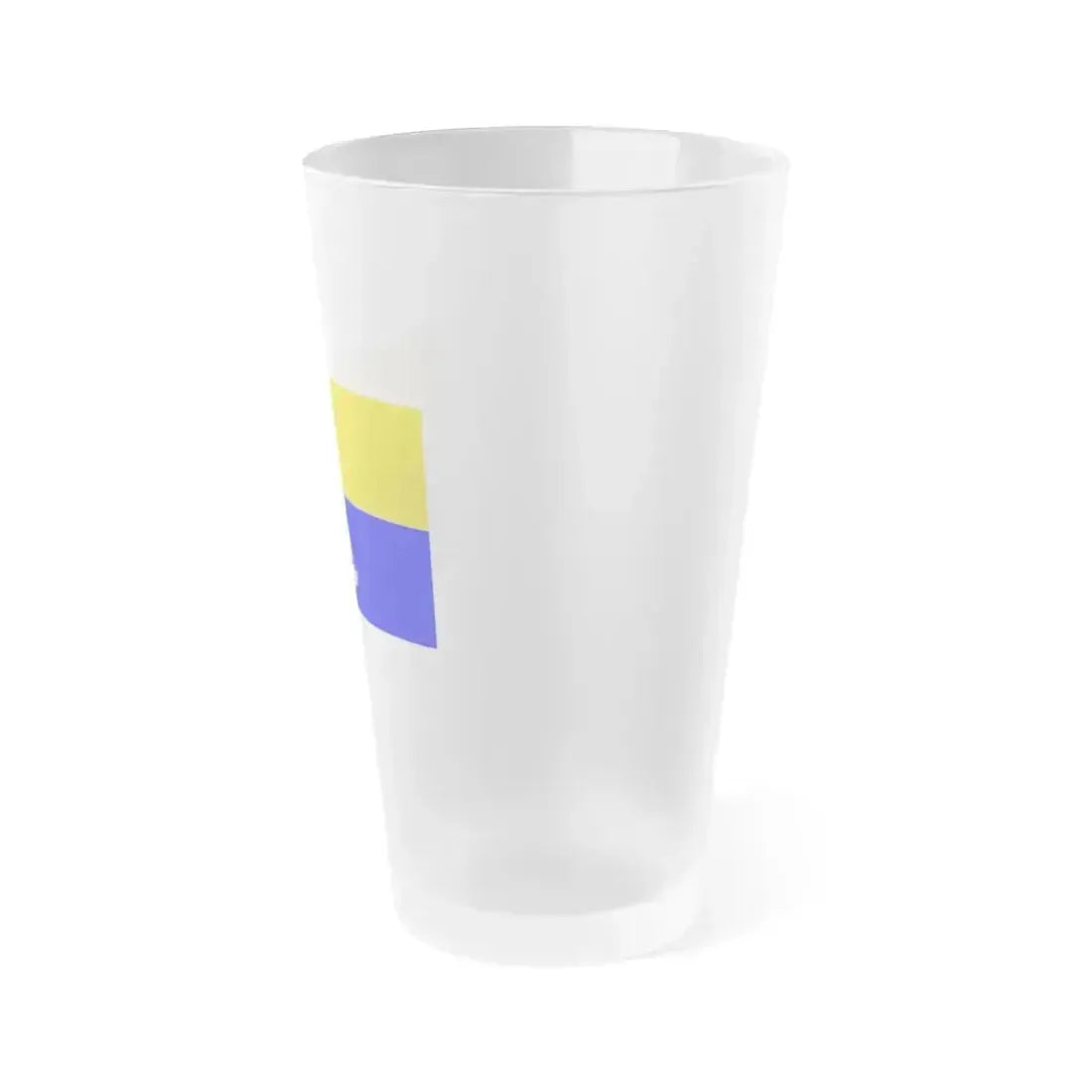Flag of Kalkara 1993 to 2009 Malta - Frosted Pint Glass 16oz - Go Mug Yourself