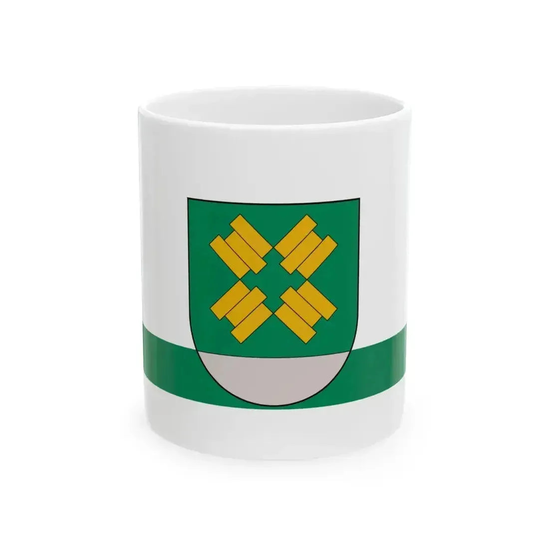 Flag of Kalnciems (Latvia) White Coffee Mug 11oz - Go Mug Yourself