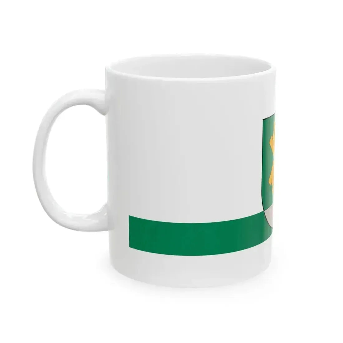 Flag of Kalnciems (Latvia) White Coffee Mug - Go Mug Yourself