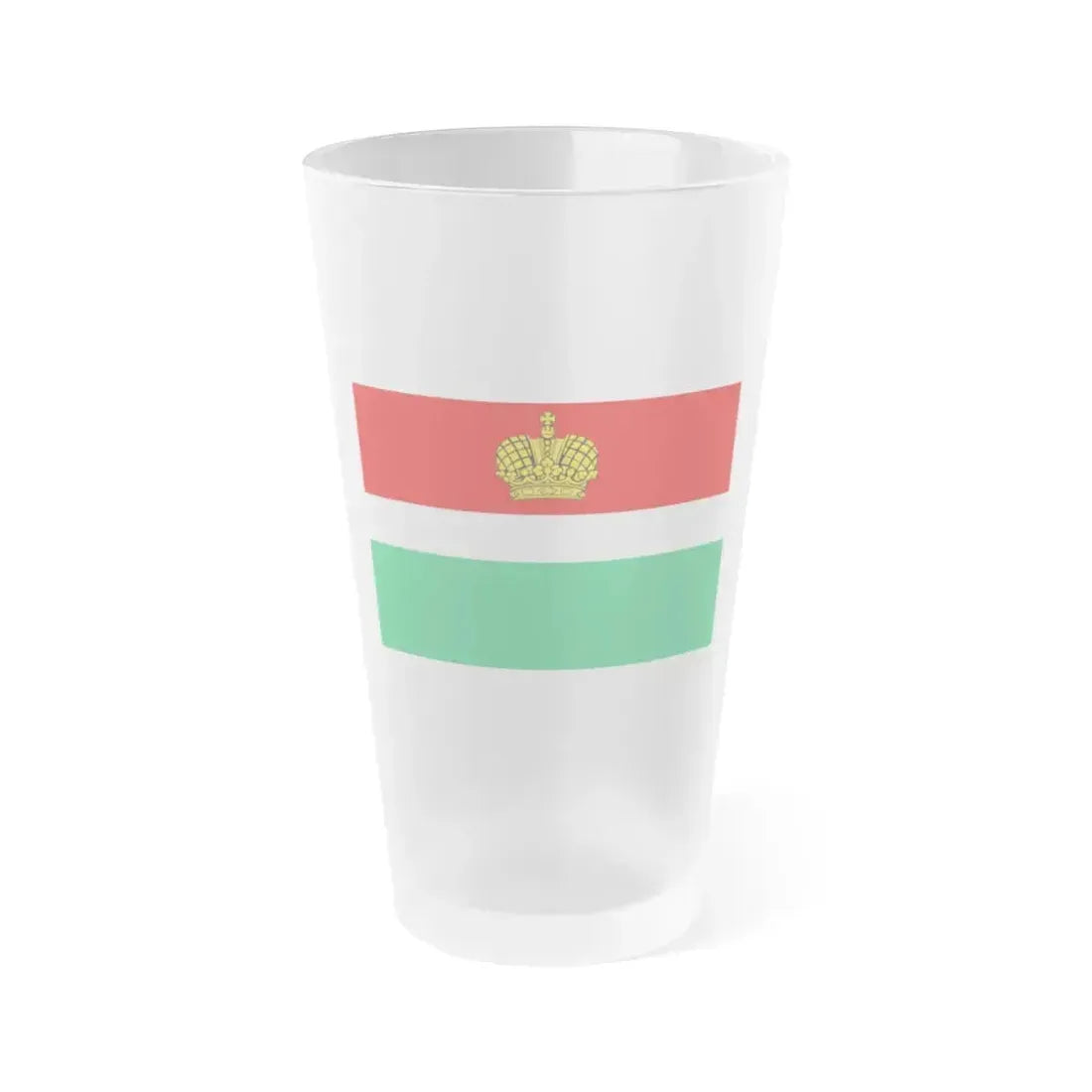 Flag of Kaluga Oblast Russia - Frosted Pint Glass 16oz 16oz Frosted - Go Mug Yourself
