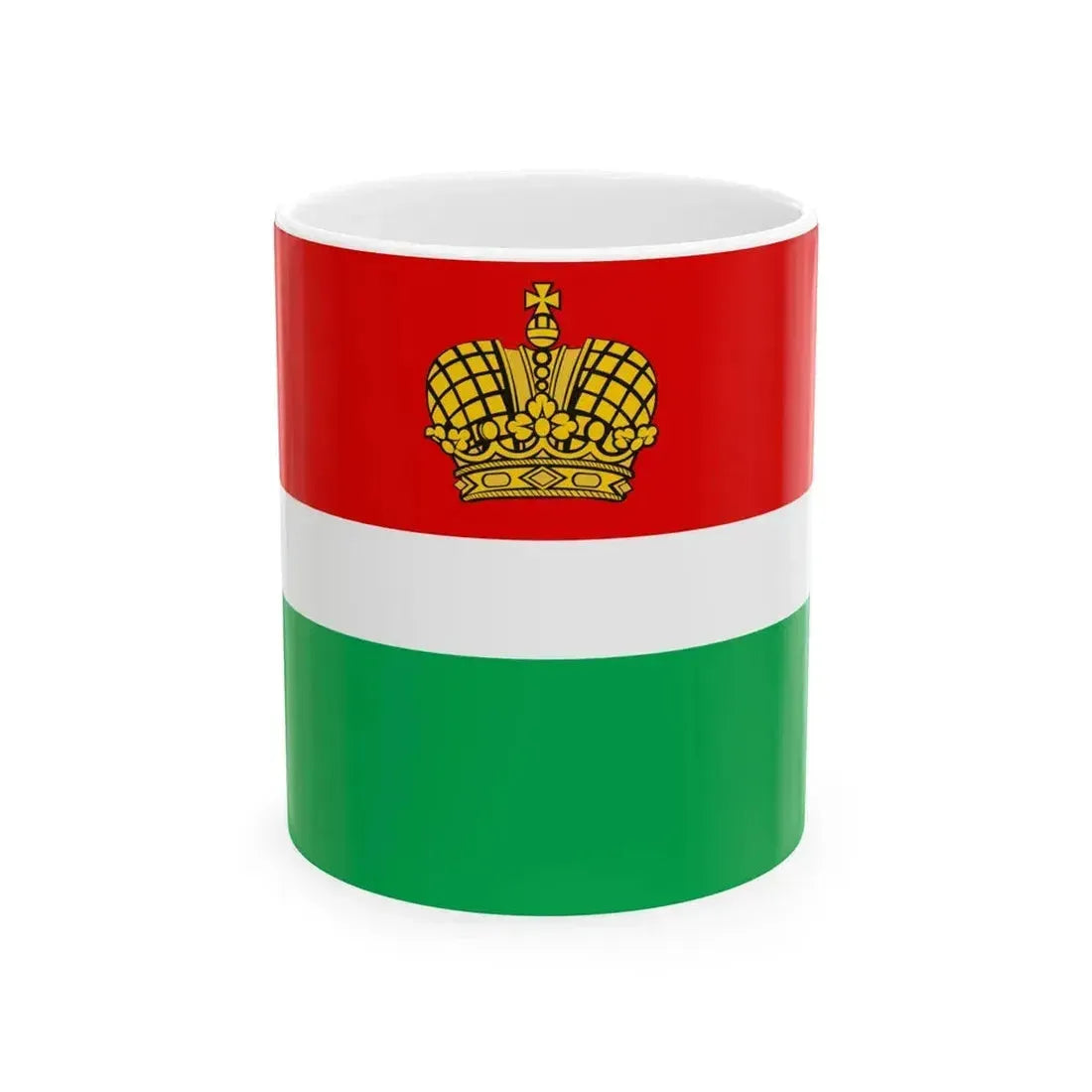 Flag of Kaluga Oblast Russia - White Coffee Mug 11oz - Go Mug Yourself