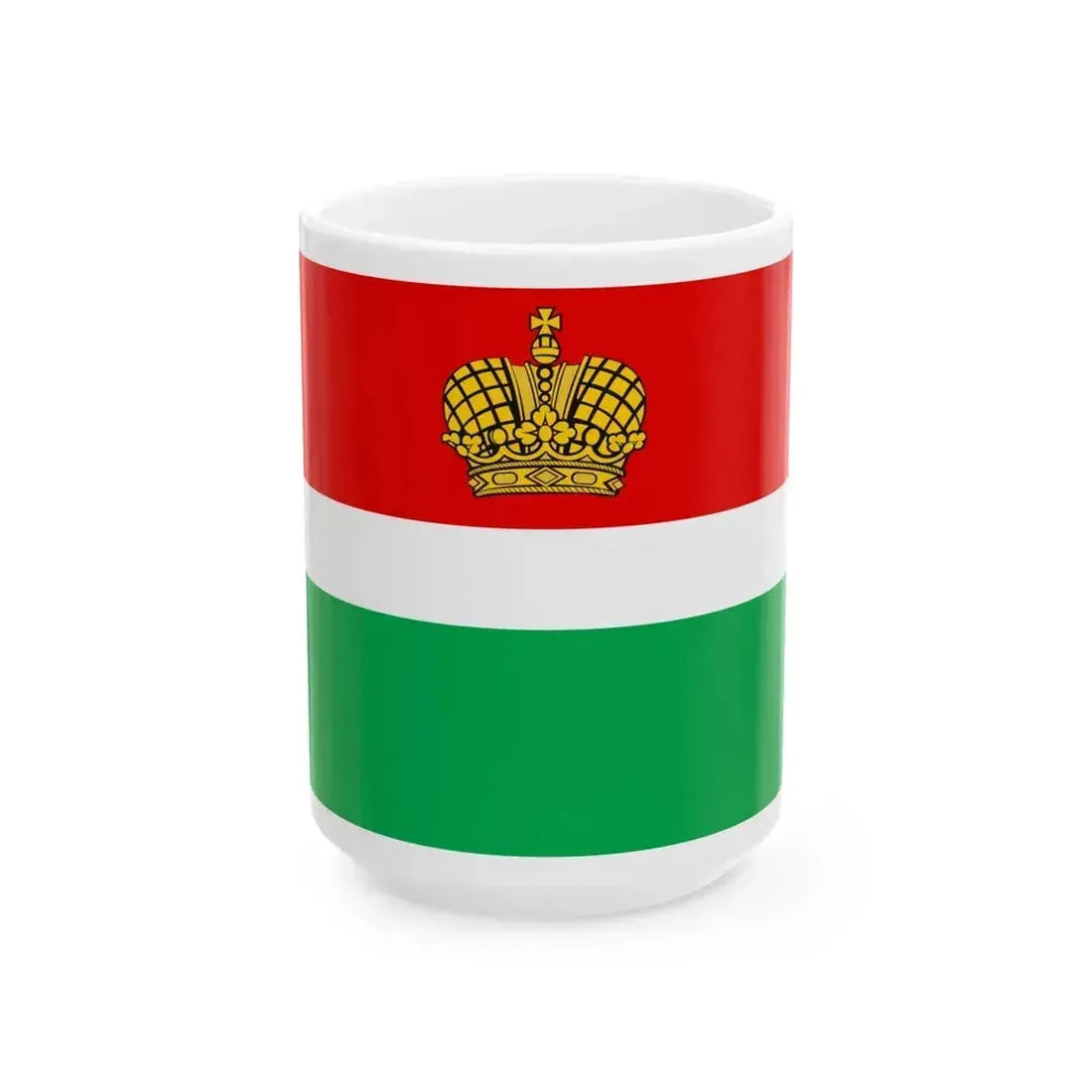 Flag of Kaluga Oblast Russia - White Coffee Mug 15oz - Go Mug Yourself