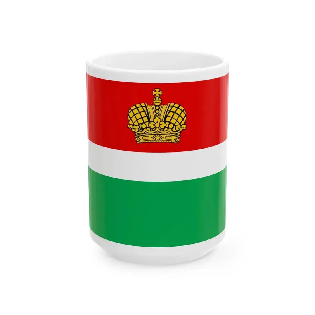 Flag of Kaluga Oblast Russia - White Coffee Mug 15oz - Go Mug Yourself