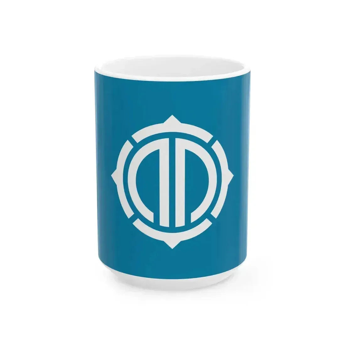 Flag of Kamaishi Iwate (Japan) White Coffee Mug 15oz - Go Mug Yourself