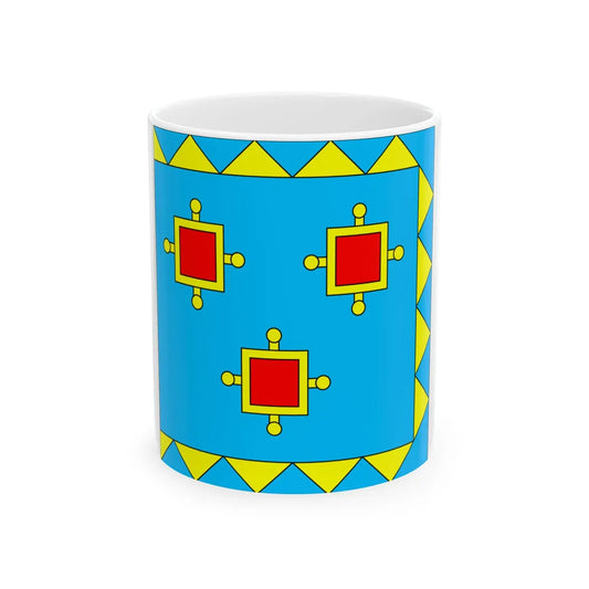 Flag of Kamianka-Buzka (Ukraine) White Coffee Mug 11oz - Go Mug Yourself