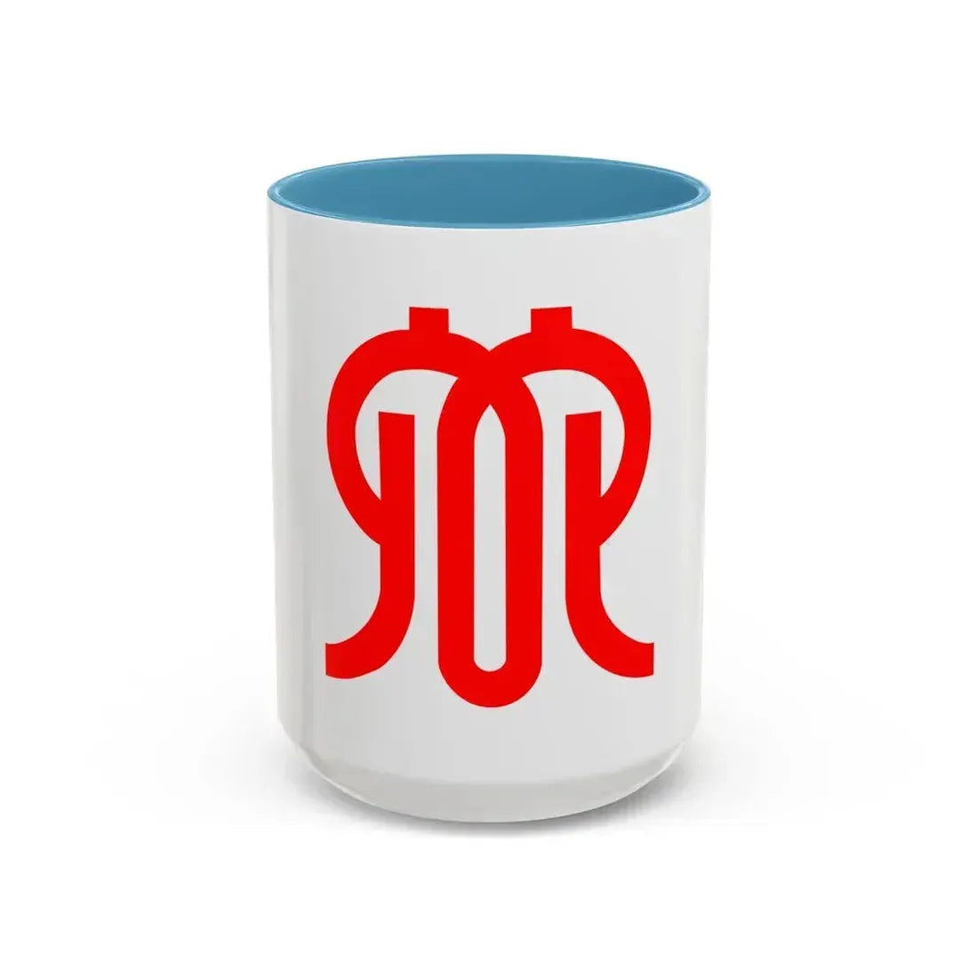 Flag of Kanagawa Prefecture Japan - Accent Coffee Mug 15oz Light Blue - Go Mug Yourself