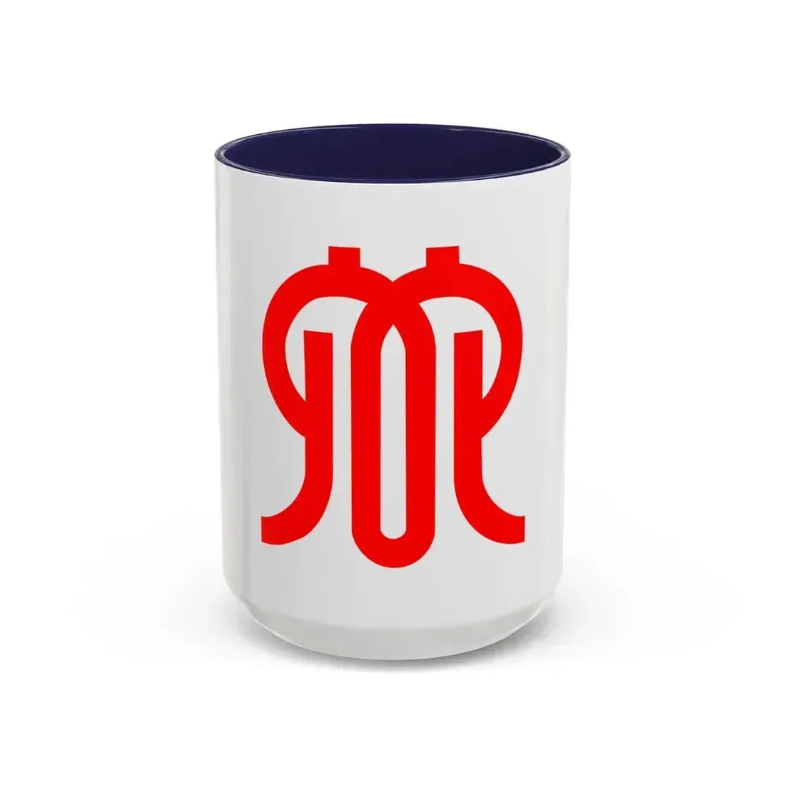 Flag of Kanagawa Prefecture Japan - Accent Coffee Mug 15oz Navy - Go Mug Yourself