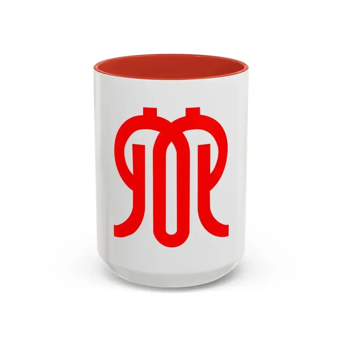 Flag of Kanagawa Prefecture Japan - Accent Coffee Mug 15oz Red - Go Mug Yourself