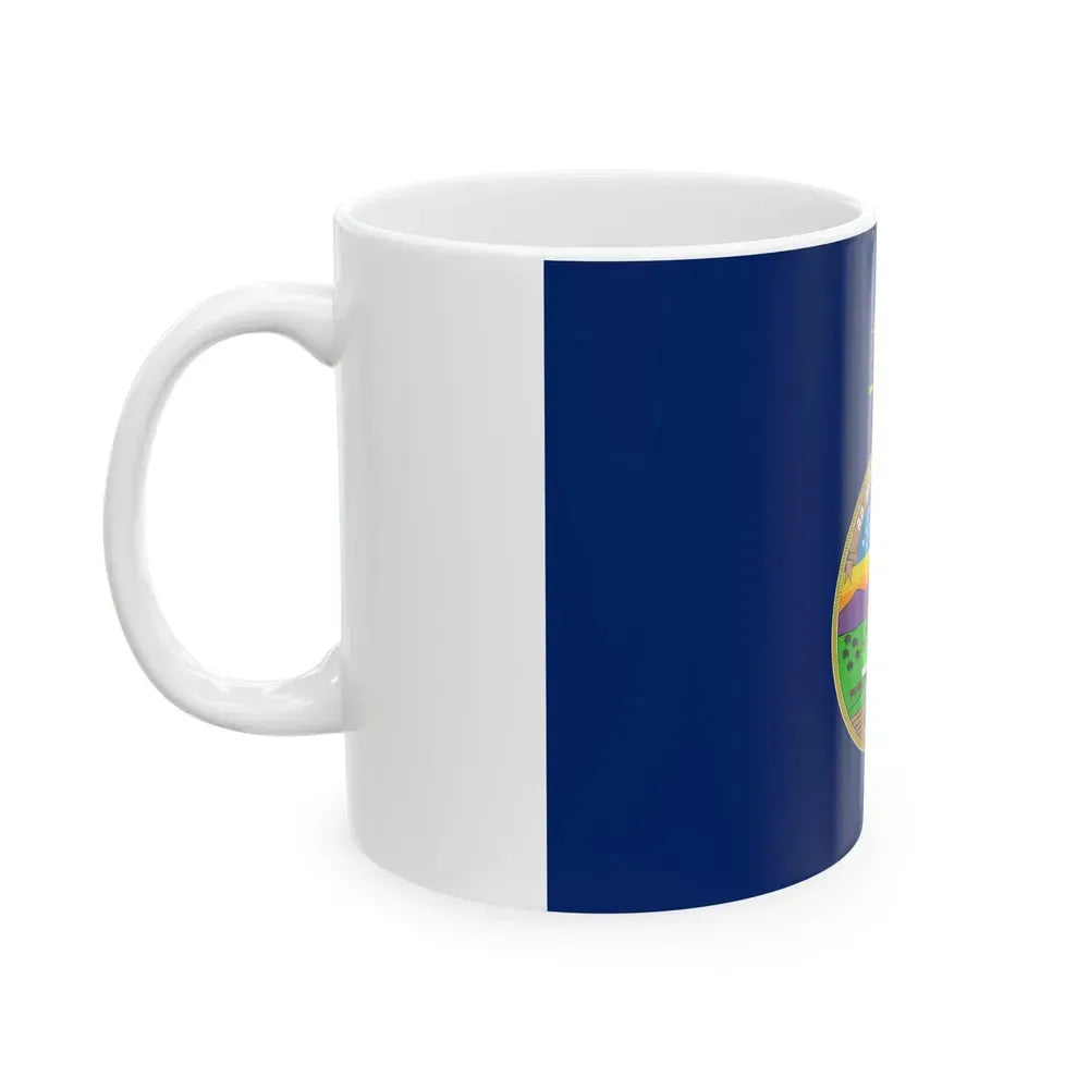 Flag of Kansas 1927-1961 (United States) White Coffee Mug - Go Mug Yourself