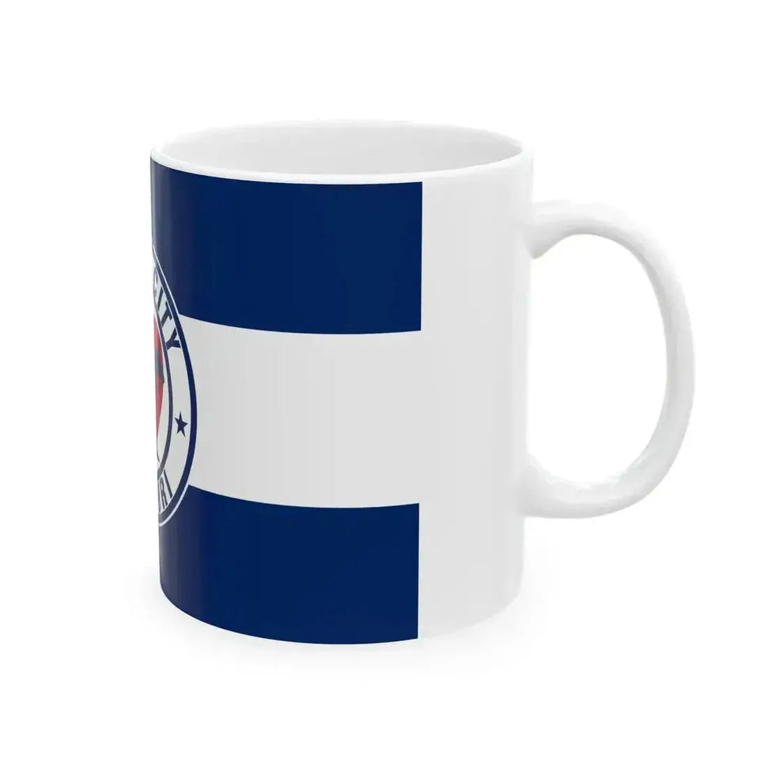 Flag of Kansas City Missouri 1944-1972 (United States) White Coffee Mug - Go Mug Yourself