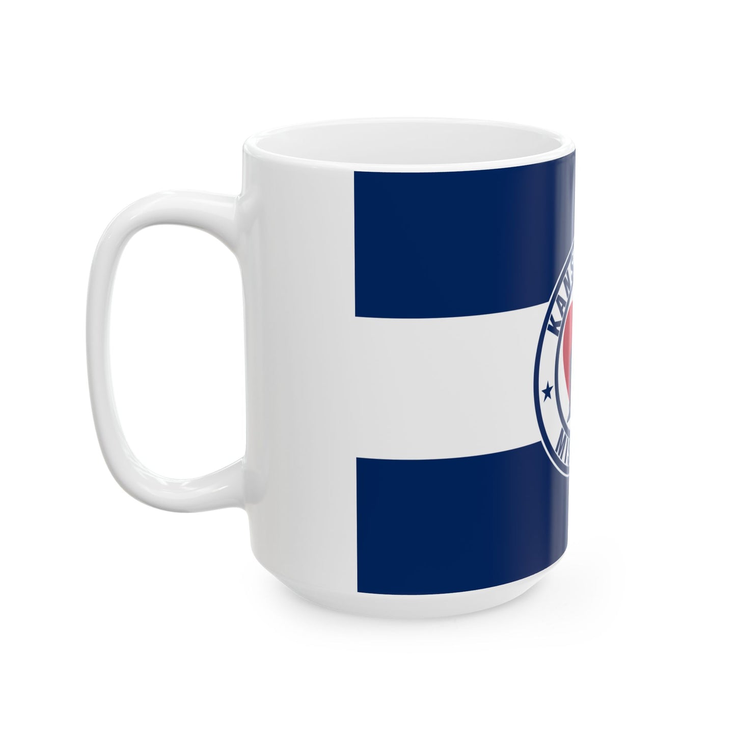 Flag of Kansas City Missouri 1944-1972 (United States) White Coffee Mug-Go Mug Yourself