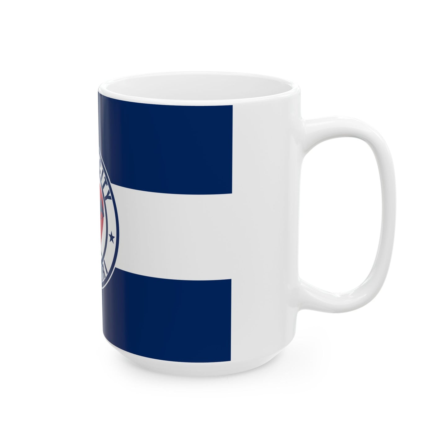 Flag of Kansas City Missouri 1944-1972 (United States) White Coffee Mug-Go Mug Yourself