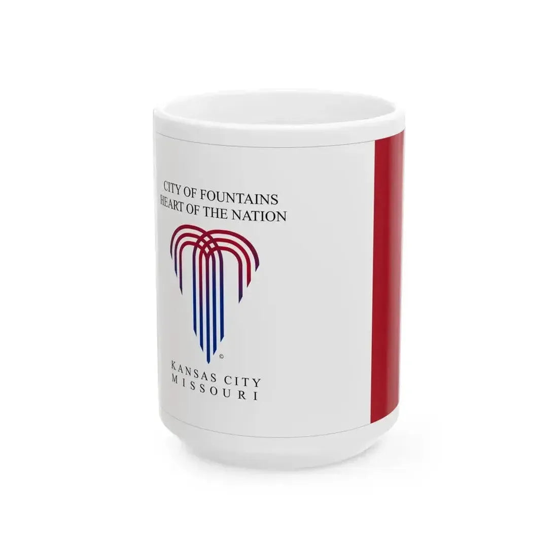 Flag of Kansas City Missouri 1992-1995 (United States) White Coffee Mug 15oz - Go Mug Yourself