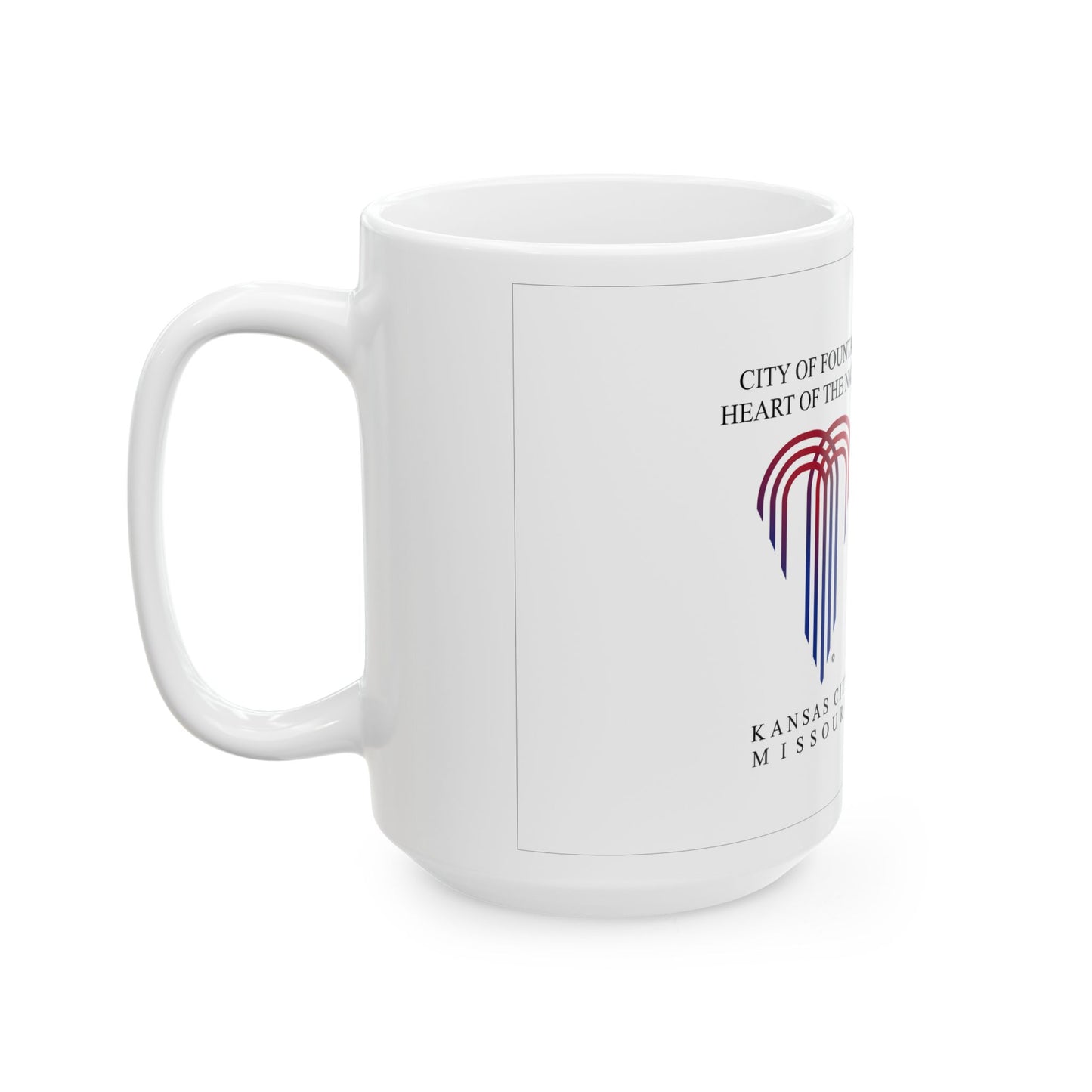 Flag of Kansas City Missouri 1992-1995 (United States) White Coffee Mug-Go Mug Yourself