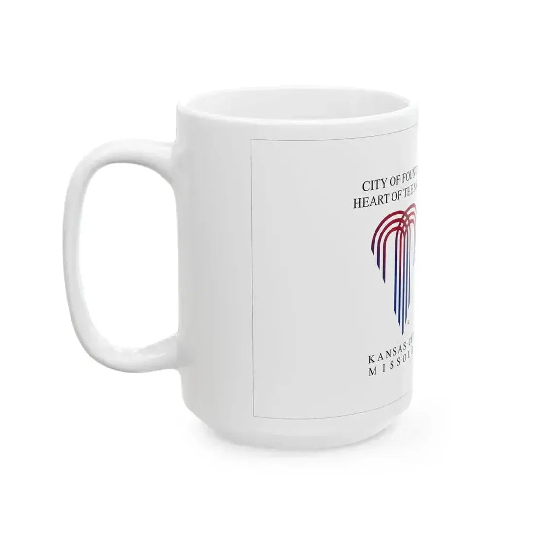 Flag of Kansas City Missouri 1992-1995 (United States) White Coffee Mug - Go Mug Yourself