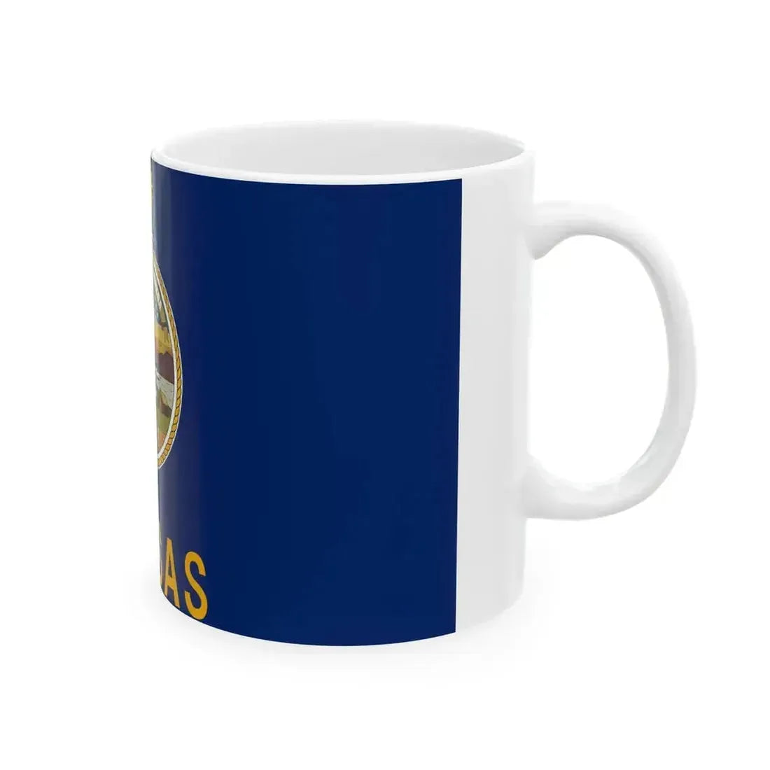 Flag of Kansas State (United States) White Coffee Mug - Go Mug Yourself