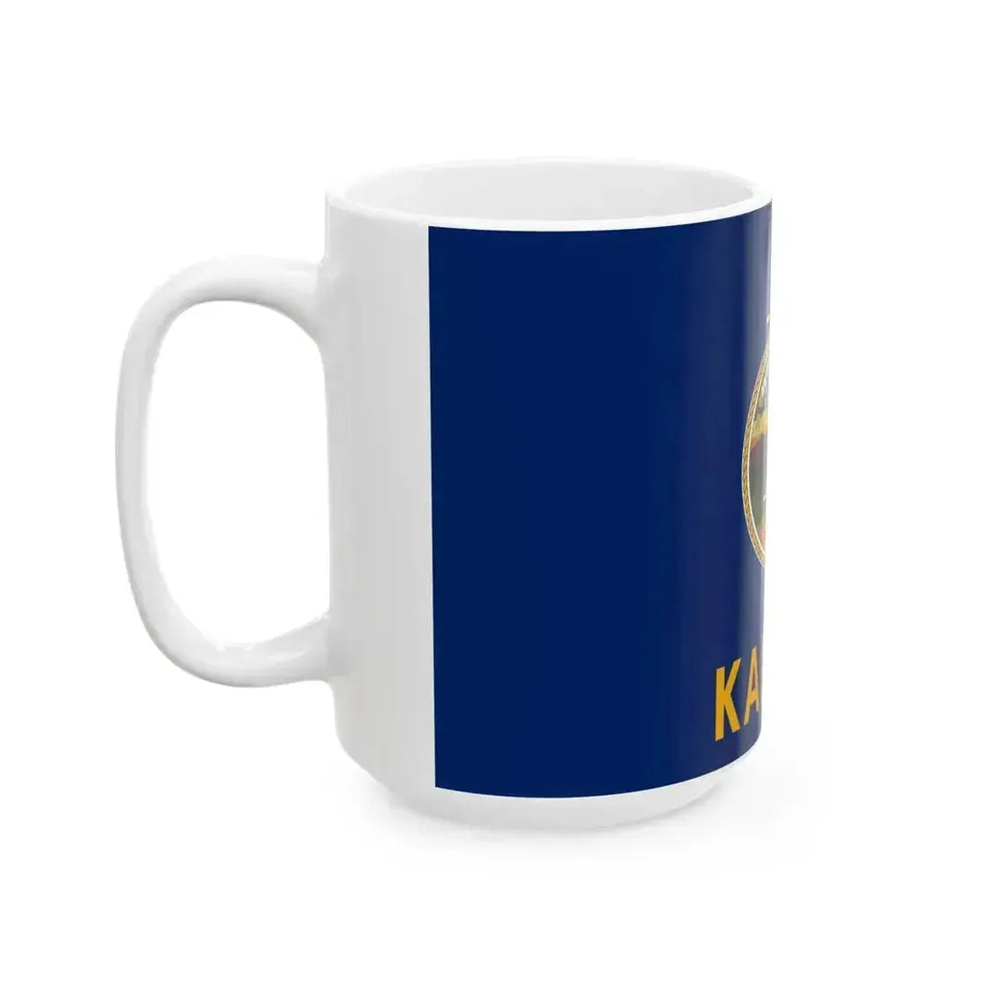 Flag of Kansas State (United States) White Coffee Mug - Go Mug Yourself