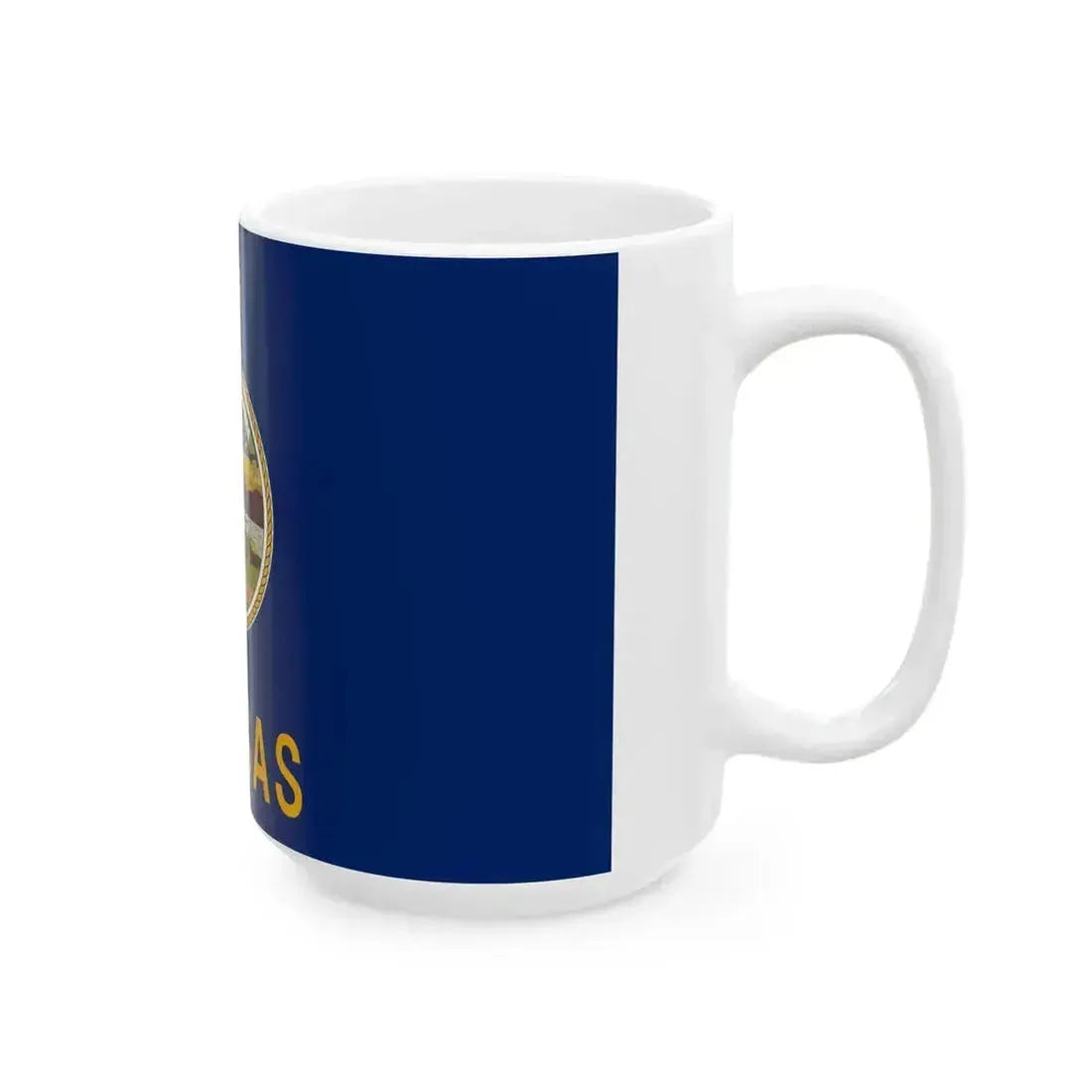 Flag of Kansas State (United States) White Coffee Mug - Go Mug Yourself