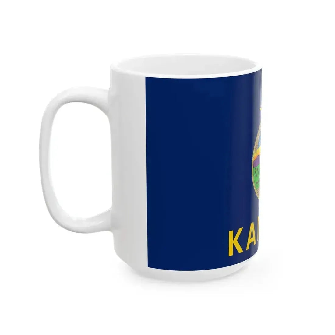 Flag of Kansas (United States) White Coffee Mug - Go Mug Yourself