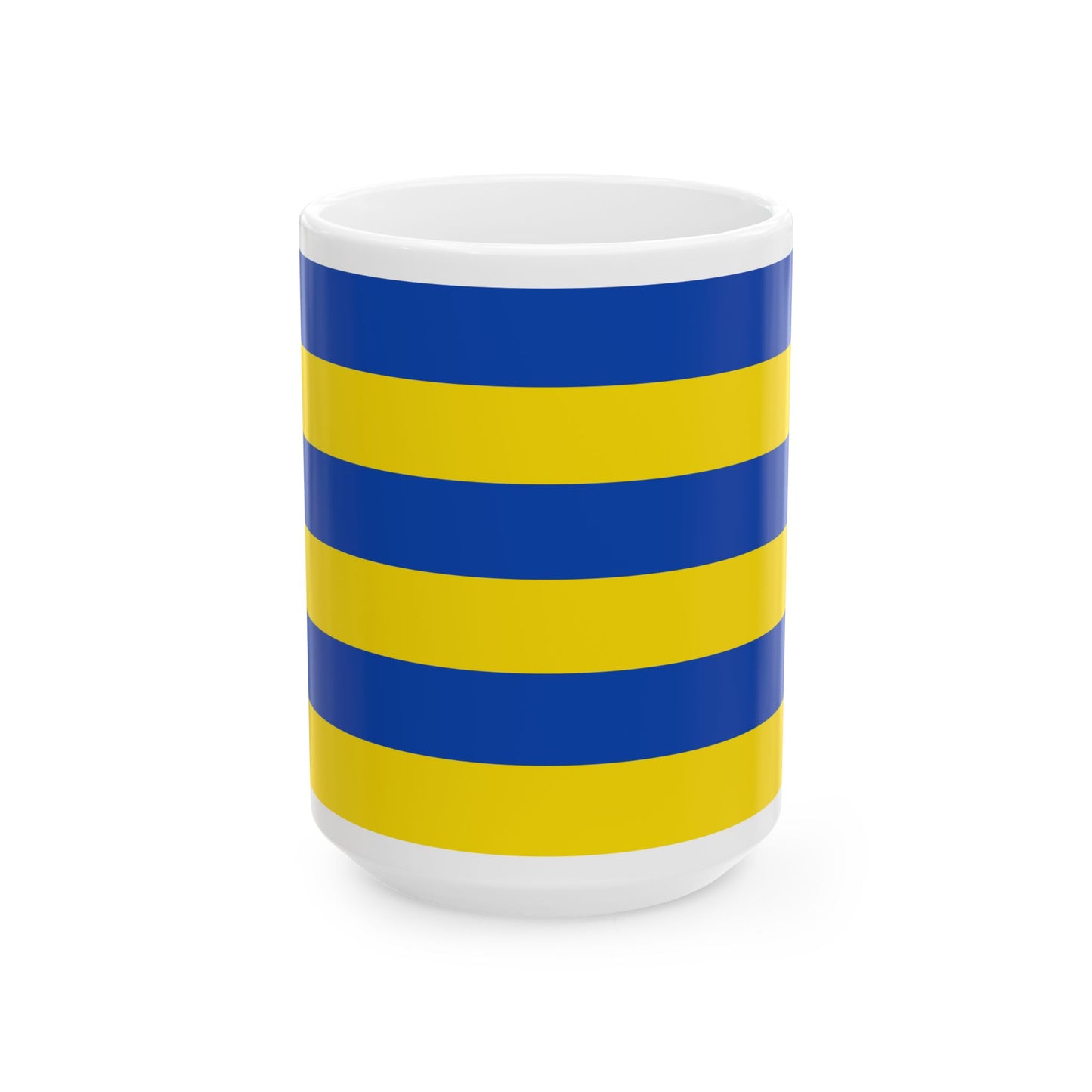 Flag of Kapellen Belgium (Belgium) White Coffee Mug-15oz-Go Mug Yourself
