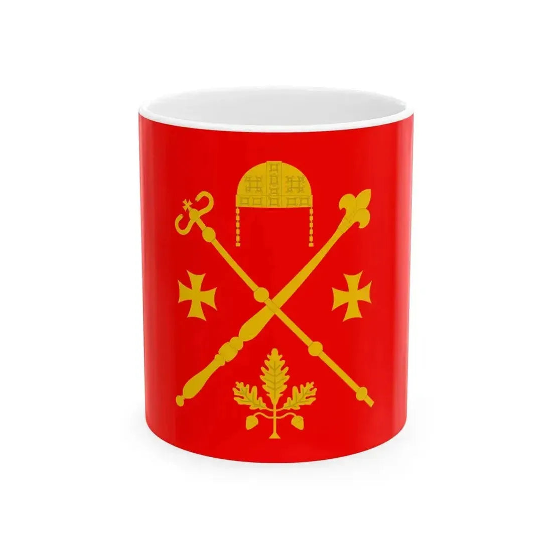 Flag of Kareli Municipality (Georgia) White Coffee Mug 11oz - Go Mug Yourself