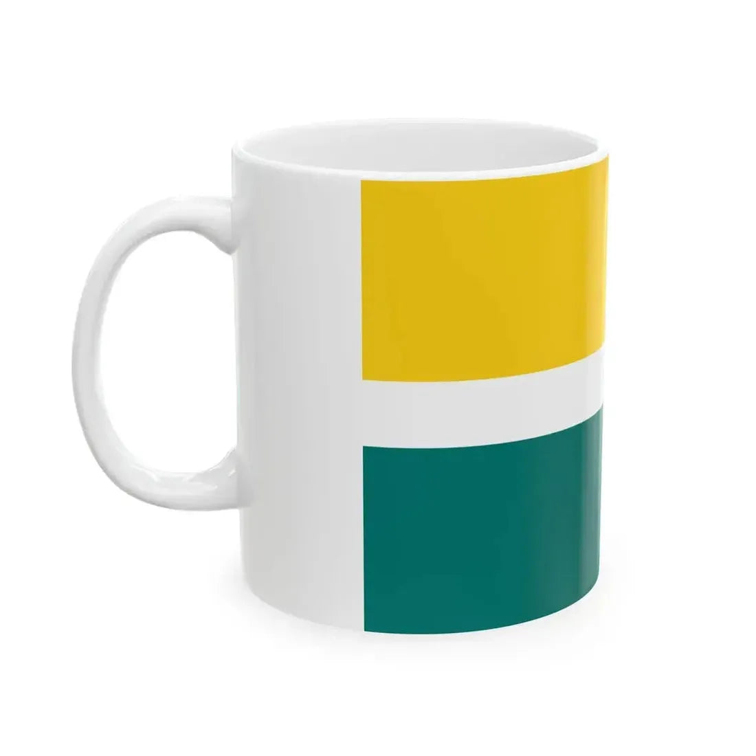 Flag of Karksi Parish Viljandi County Estonia (Estonia) White Coffee Mug - Go Mug Yourself
