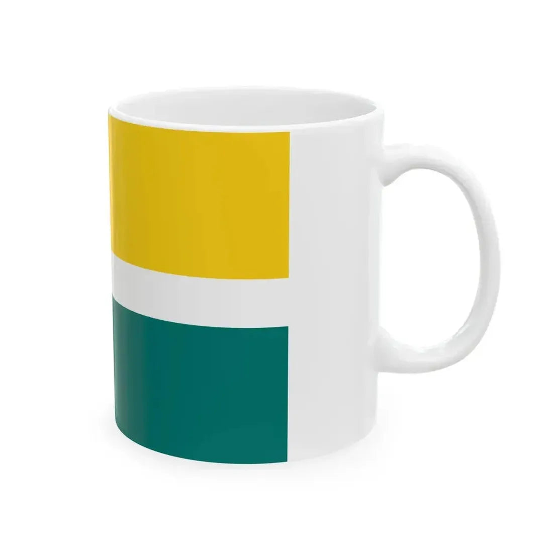 Flag of Karksi Parish Viljandi County Estonia (Estonia) White Coffee Mug - Go Mug Yourself