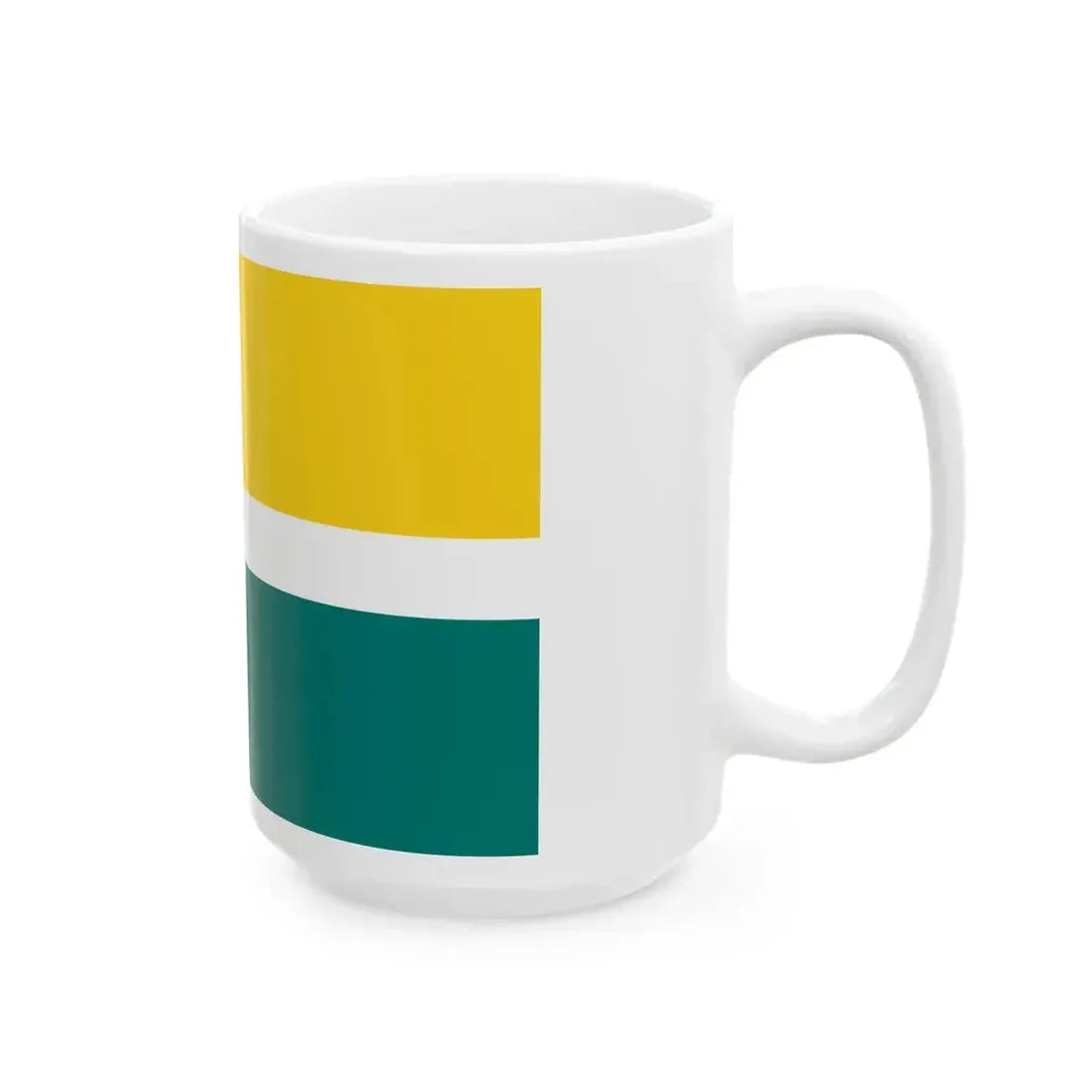 Flag of Karksi Parish Viljandi County Estonia (Estonia) White Coffee Mug - Go Mug Yourself