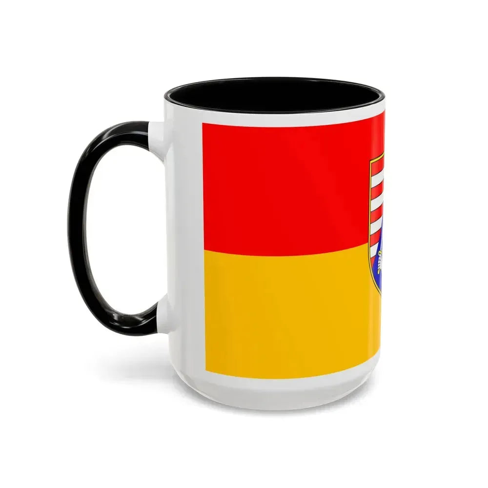 Flag of Karlovac County Croatia - Accent Coffee Mug - Go Mug Yourself