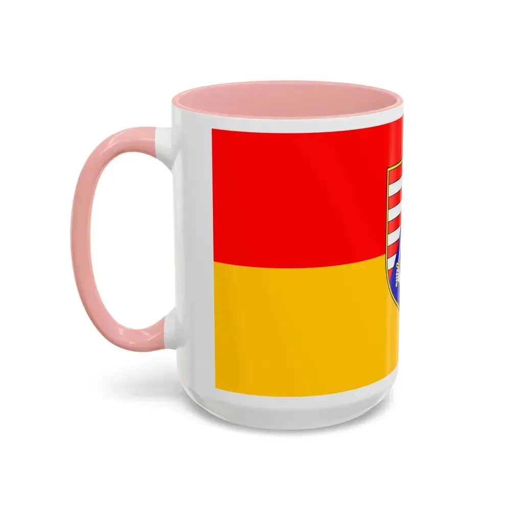 Flag of Karlovac County Croatia - Accent Coffee Mug - Go Mug Yourself