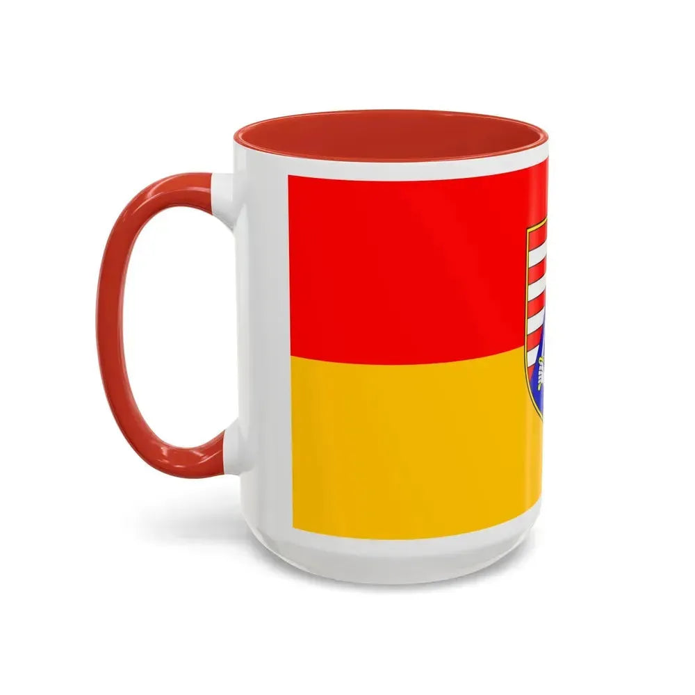 Flag of Karlovac County Croatia - Accent Coffee Mug - Go Mug Yourself