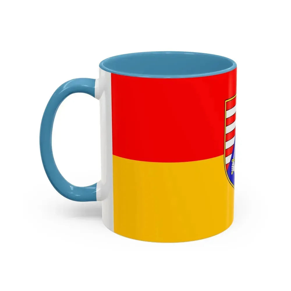 Flag of Karlovac County Croatia - Accent Coffee Mug - Go Mug Yourself