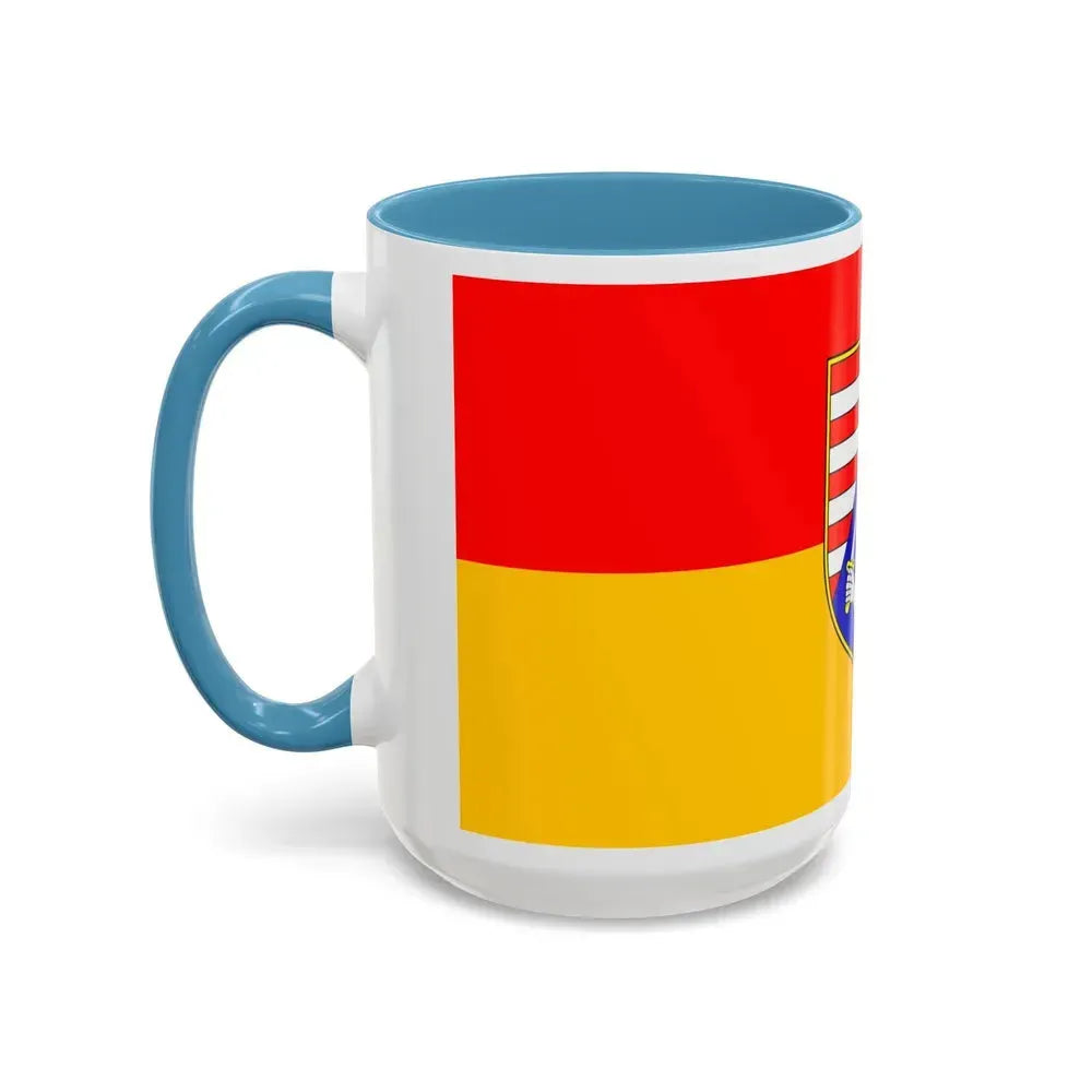 Flag of Karlovac County Croatia - Accent Coffee Mug - Go Mug Yourself