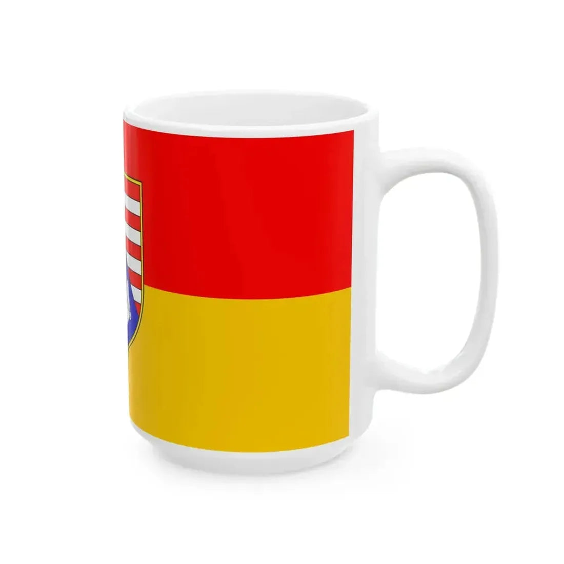 Flag of Karlovac county (Croatia) White Coffee Mug - Go Mug Yourself