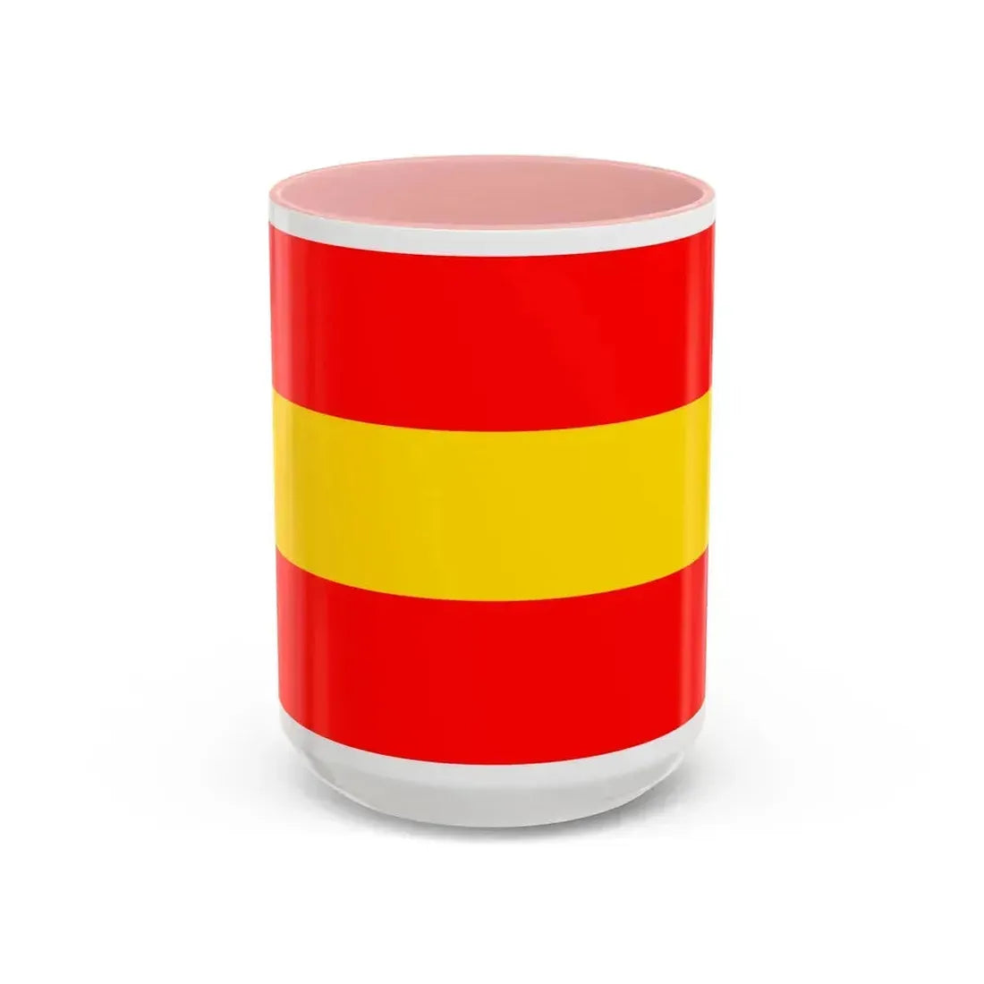 Flag of Karlsruhe 2 Germany - Accent Coffee Mug 15oz Pink - Go Mug Yourself