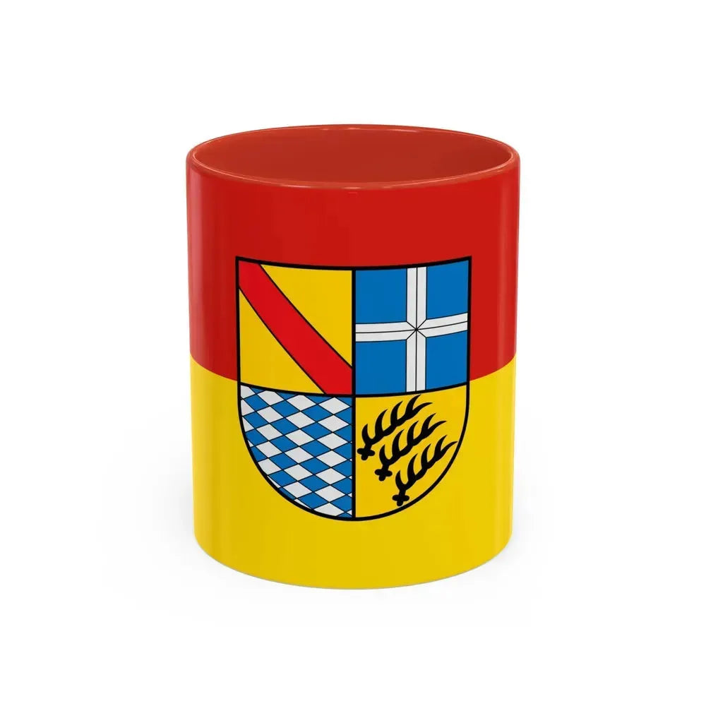 Flag of Karlsruhe Germany - Accent Coffee Mug 11oz Red - Go Mug Yourself