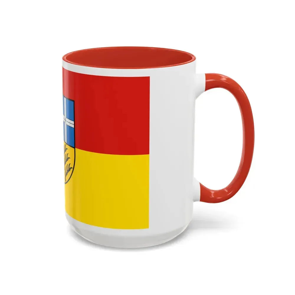 Flag of Karlsruhe Germany - Accent Coffee Mug - Go Mug Yourself