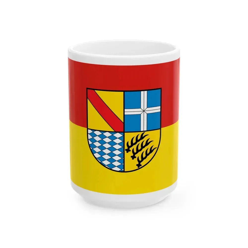 Flag of Karlsruhe Germany - White Coffee Mug 15oz - Go Mug Yourself