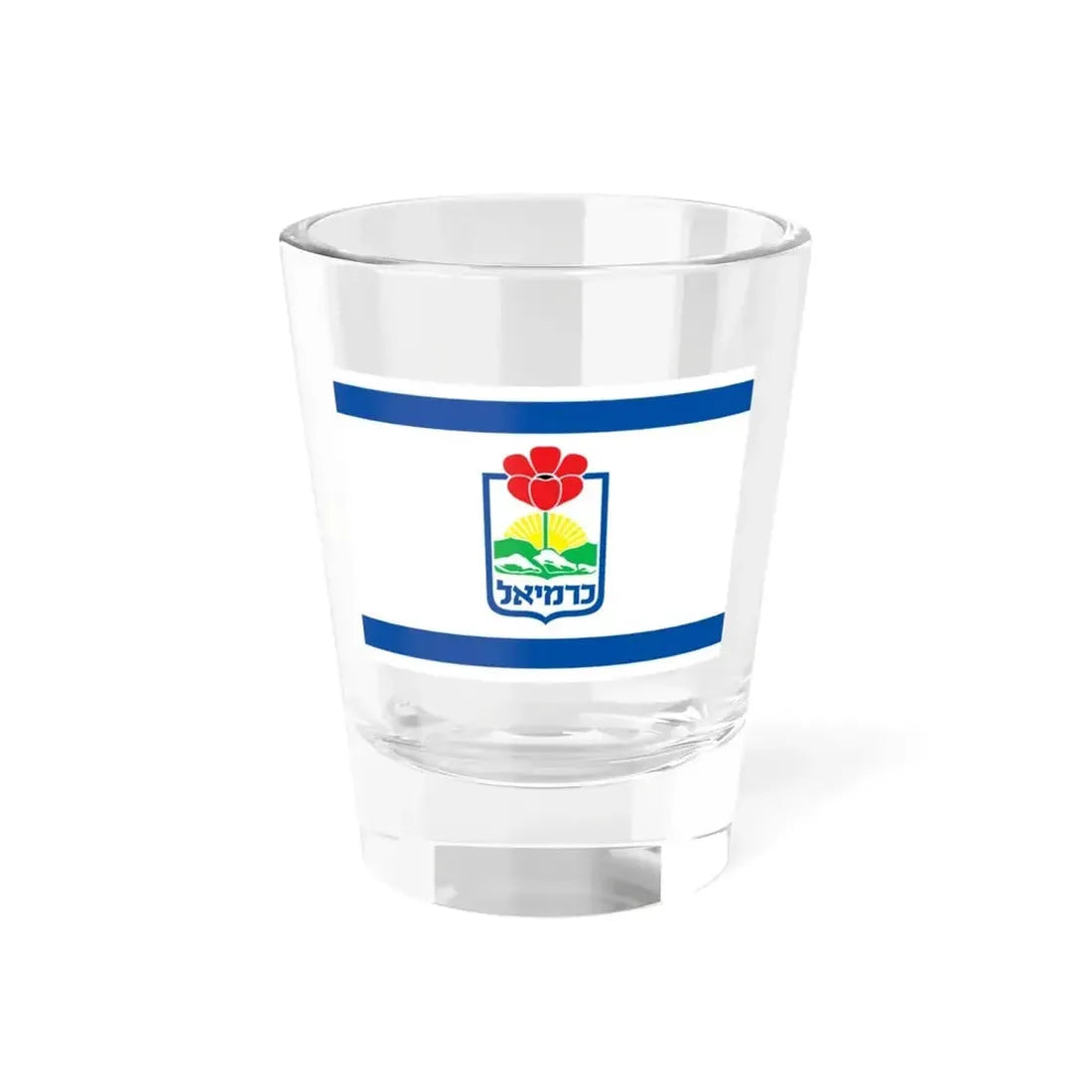 Flag of Karmiel Israel - Shot Glass 1.5oz 1.5oz - Go Mug Yourself