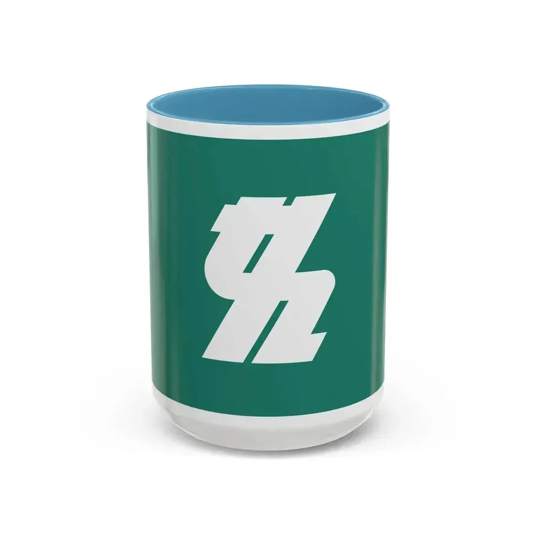 Flag of Kashiwa Chiba Japan - Accent Coffee Mug 15oz Light Blue - Go Mug Yourself