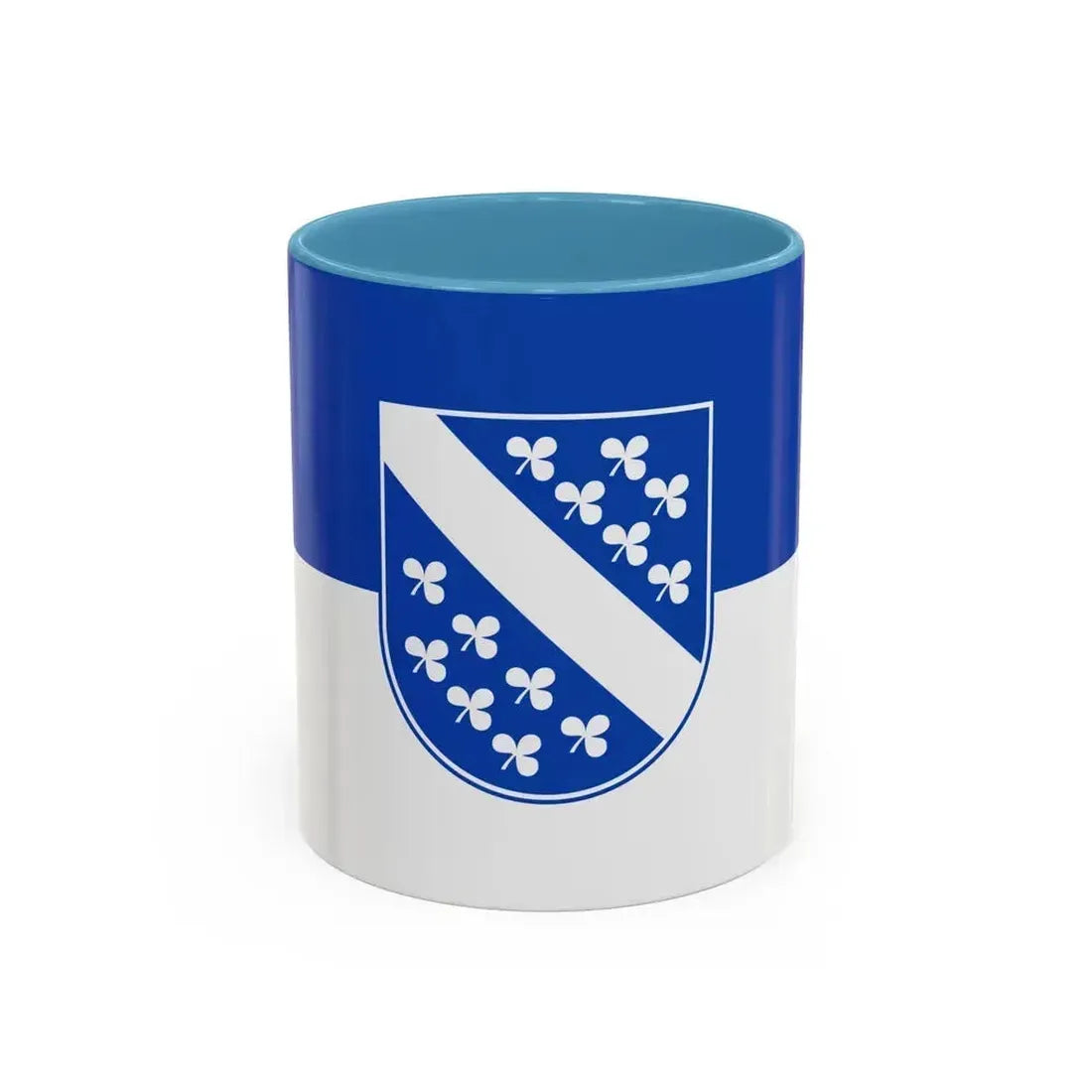 Flag of Kassel 2 Germany - Accent Coffee Mug 11oz Light Blue - Go Mug Yourself