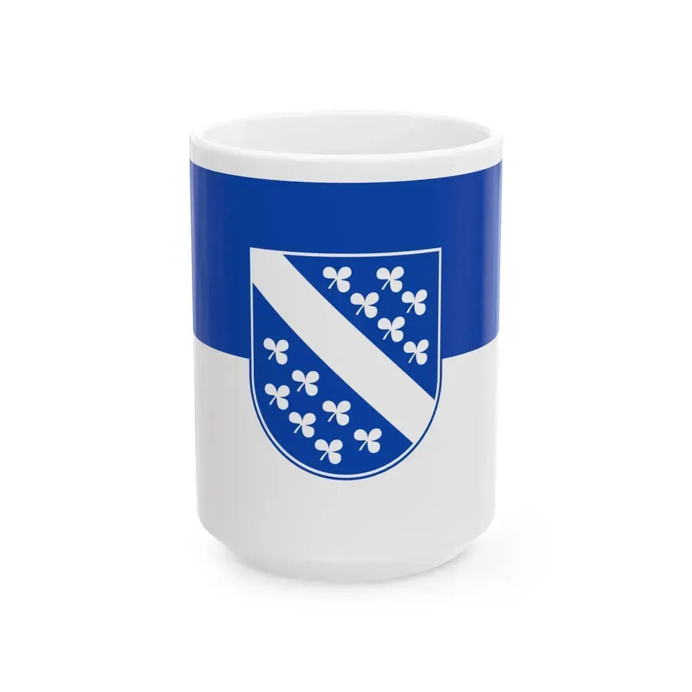 Flag of Kassel 2 Germany - White Coffee Mug 15oz - Go Mug Yourself