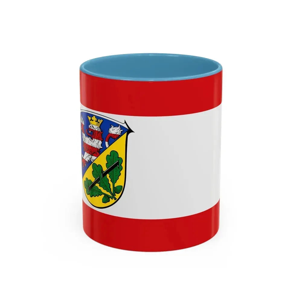 Flag of Kassel Germany - Accent Coffee Mug 11oz Light Blue - Go Mug Yourself