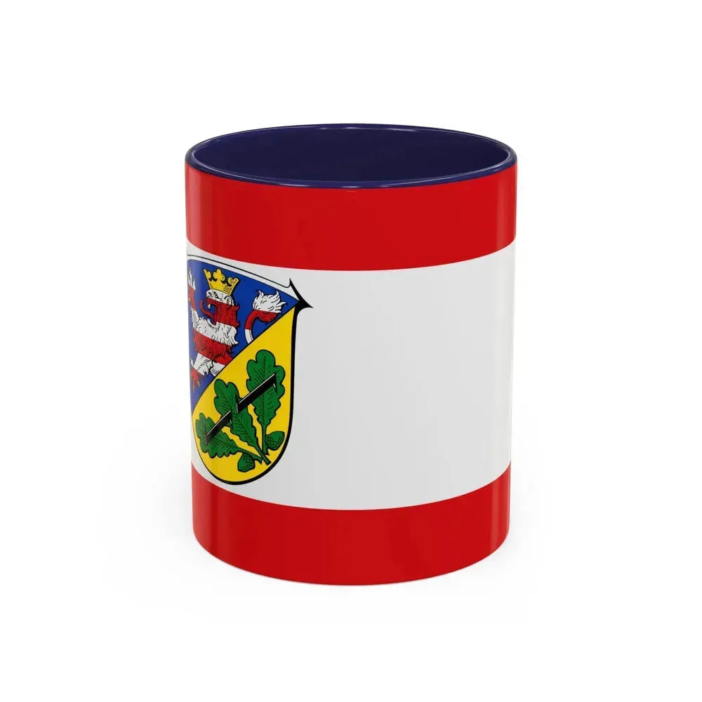 Flag of Kassel Germany - Accent Coffee Mug 11oz Navy - Go Mug Yourself