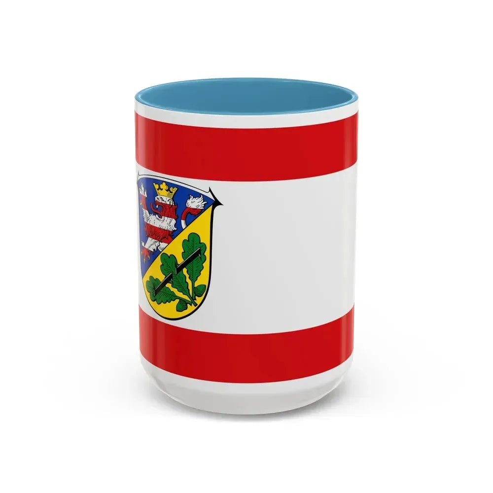 Flag of Kassel Germany - Accent Coffee Mug 15oz Light Blue - Go Mug Yourself