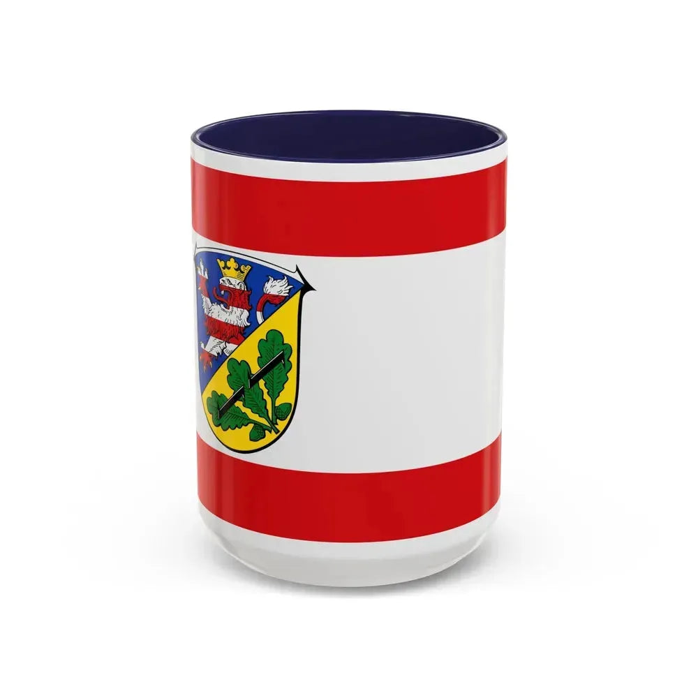 Flag of Kassel Germany - Accent Coffee Mug 15oz Navy - Go Mug Yourself